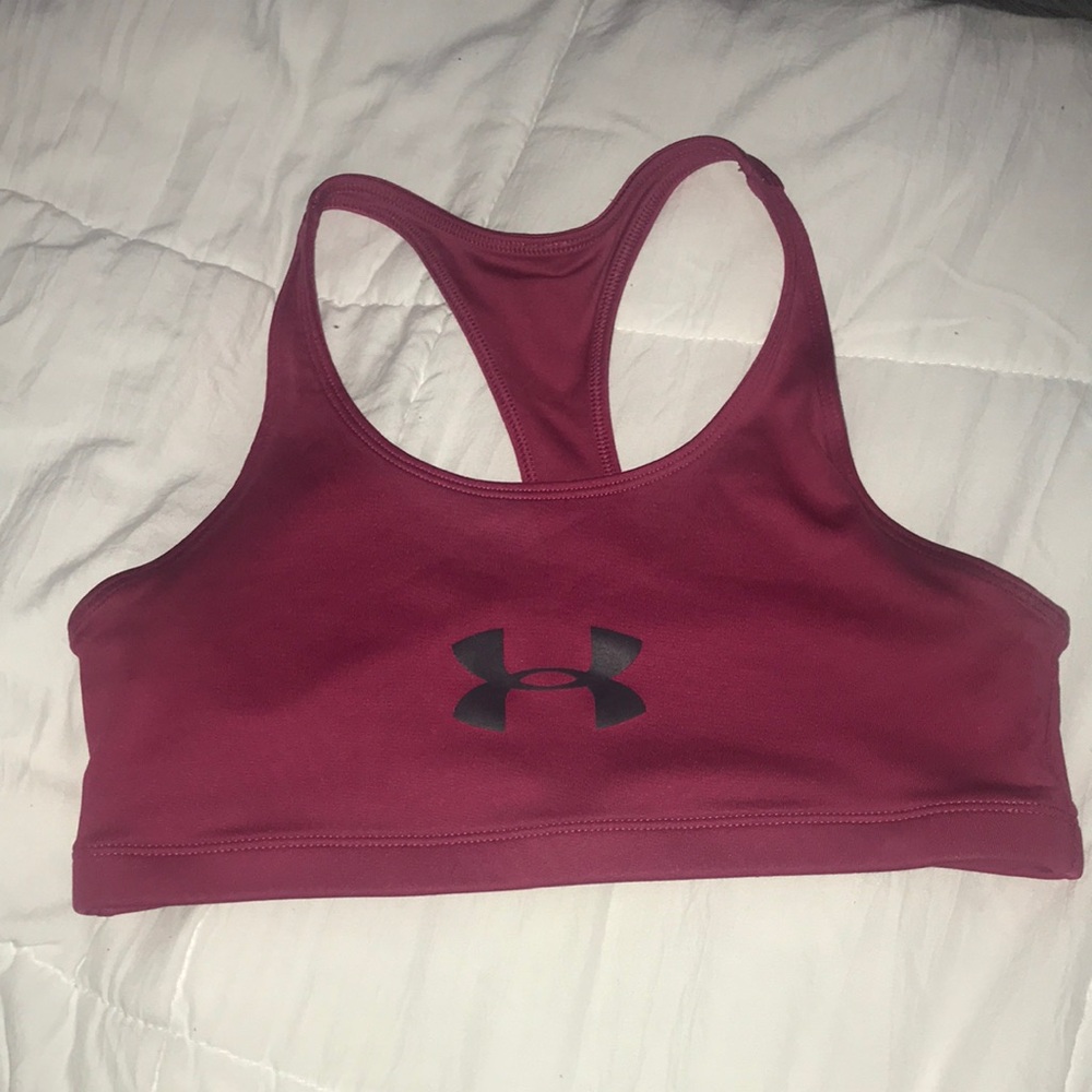 Under Armour Women's Racerback Bra - Maroon